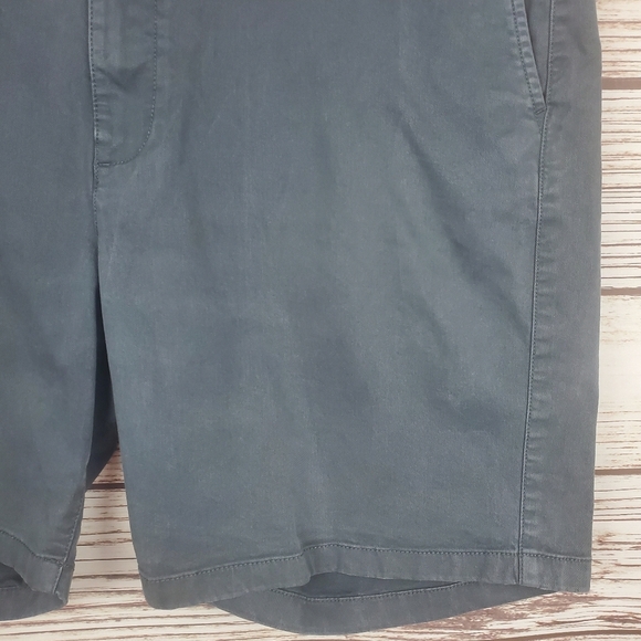 Flint And Tinder Size 36 Mens 365 Charcoal Grey Chino Khaki Shorts - Picture 4 of 9